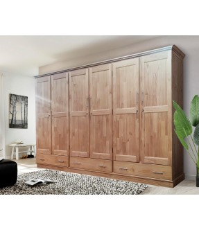 ARMOIRE ROUBY 6 PTS +3 TIRS VERNI TECK LIGHT ( 28